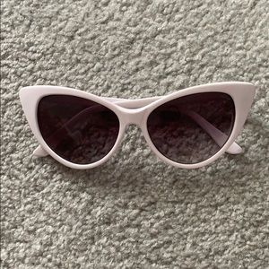 White retro sunglasses